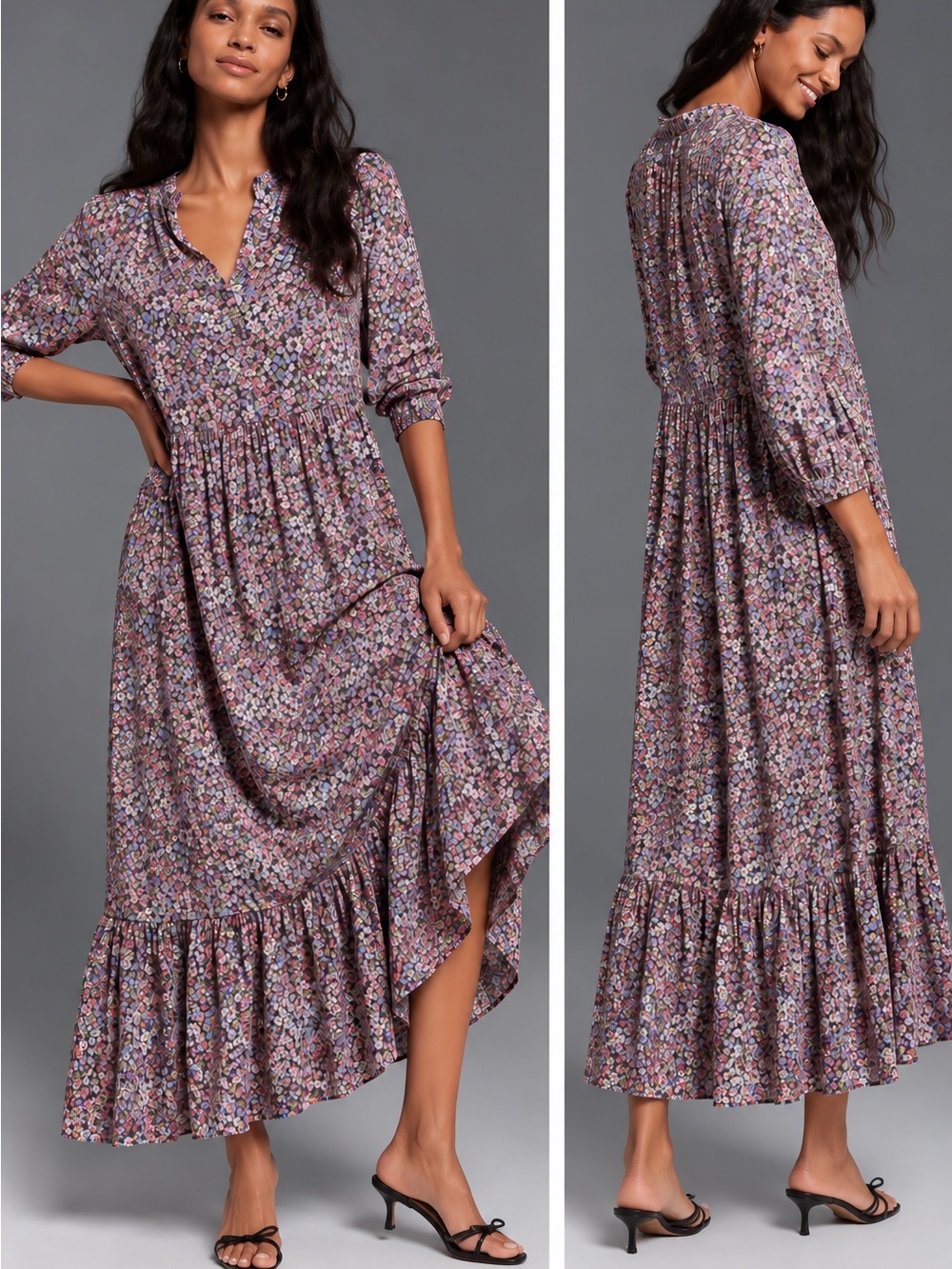 Anthropologie x Mare Tiered Maxi Dress NWOT